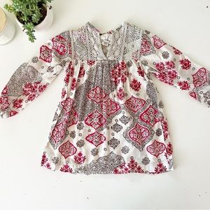 Peek Girl’s Boho Crochet Fall Dress